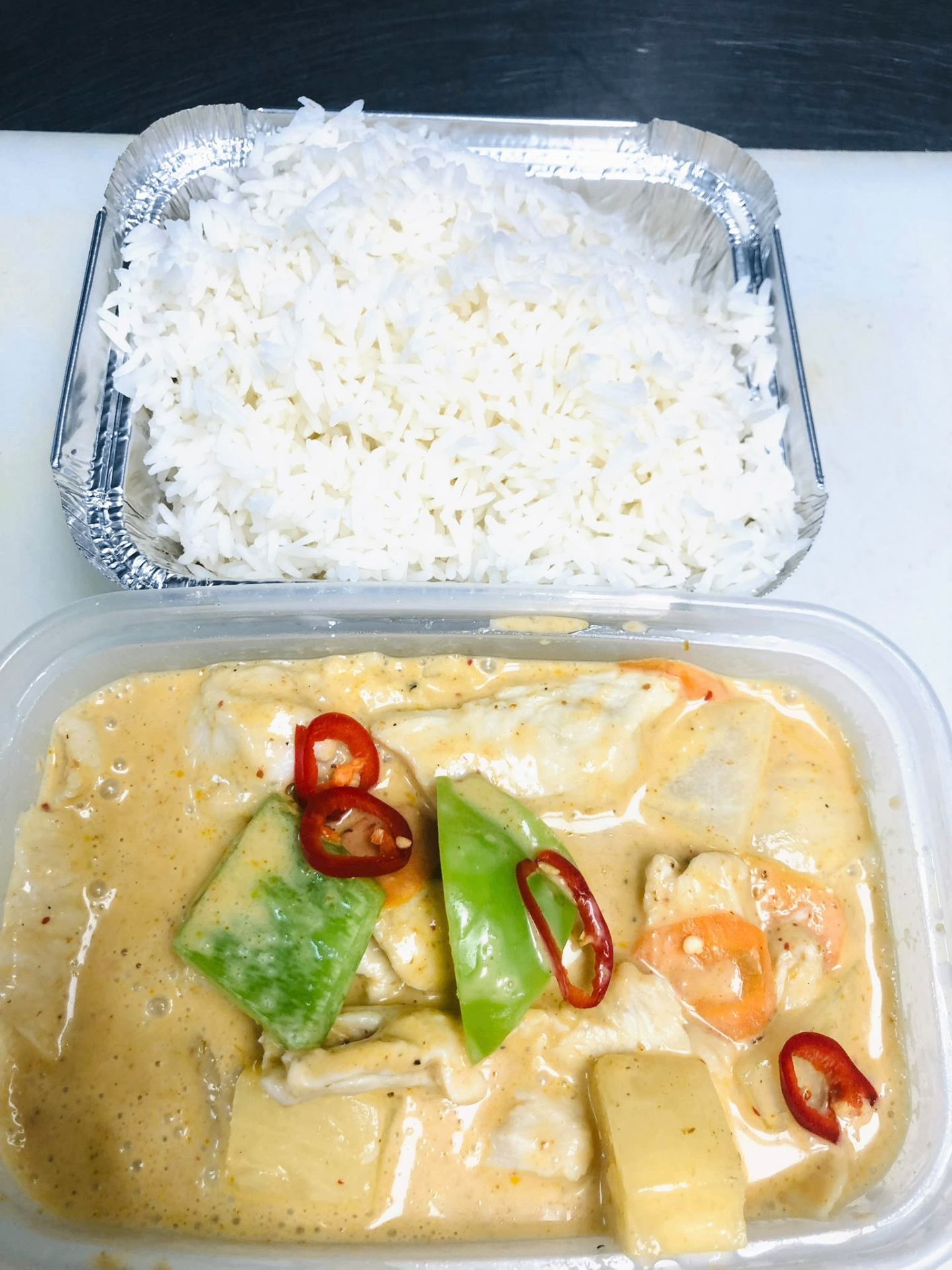 Chicken curry with rice — a China Chef Happy Meal